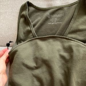 Lalabu baby wearing shirt size small.